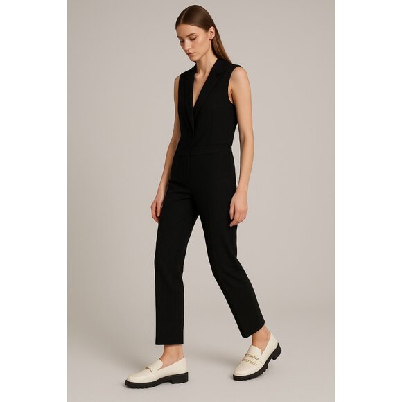 Karl Lagerfeld Paris Womens Loafers 8/38.5B Cream Leather Gold Chain Trim Chunky - Picture 11 of 12